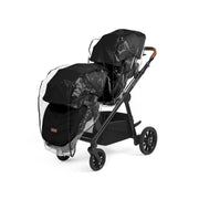 Ickle Bubba Virgo Twin 18 Piece Travel System with i-Size Cirrus Car Seats & ISOFIX Bases - Black