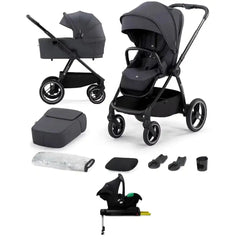 Kinderkraft 4in1 Nea Pushchair With Mink Pro Grey Car Seat And Mink Pro Base - Dark Grey