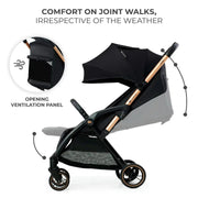Kinderkraft APINO Compact Stroller - Black