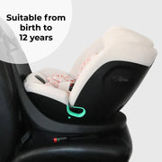 MBCS300 Easy Spin Car Seat with Top Tether - Pink Leopard