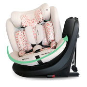 MBCS300 Easy Spin Car Seat with Top Tether - Pink Leopard