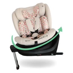 MBCS400 Spin Car Seat with Support Leg - Pink Leopard