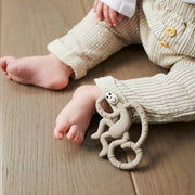 Matchstick Monkey Mini Monkey Teether - Grey