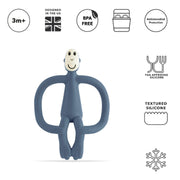 Matchstick Monkey Original Teething Toy - Airforce Blue