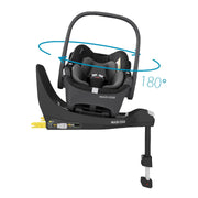 Maxi Cosi Fame Complete Pushchair Bundle with Pebble 360 Car Seat & Base - Luxe Twillic Black