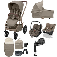 Maxi Cosi Oxford 10 Piece Premium Travel System - Oak Truffle