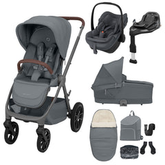 Maxi Cosi Oxford 9 Piece Premium Travel System - Moon Graphite