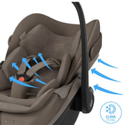 Maxi Cosi Pebble Slide Pro Car Seat - Oak Truffle