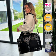My Babiie Deluxe Changing Bag - Black Leopard