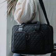 My Babiie Deluxe Changing Bag - Black Quilted