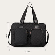 My Babiie Deluxe Changing Bag - Black Quilted