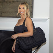 My Babiie Deluxe Changing Bag - Black Quilted