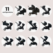 My Babiie MB33 Tandem Pushchair - Black Leopard