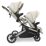 My Babiie MB33 Tandem Pushchair with 2 Infant Carriers - Ivory