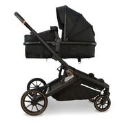My Babiie MB33 Tandem Pushchair with Infant Carrier & Base - Black Leopard