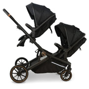 My Babiie MB33 Tandem Pushchair with Infant Carrier & Base - Black Leopard