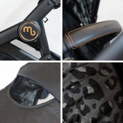 My Babiie MB33 Tandem Pushchair with Infant Carrier & Base - Black Leopard