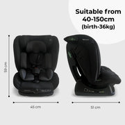 My Babiie MBCS100 i-Size 2-in-1 Convertible Car Seat - Black