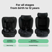 My Babiie MBCS100 i-Size 2-in-1 Convertible Car Seat - Black