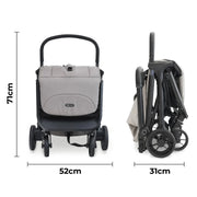My Babiie MBX7 PLUS Auto-Fold Stroller - Camel