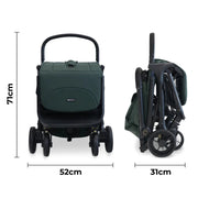 My Babiie MBX7 PLUS Auto-Fold Stroller - Green