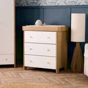 Obaby Nika 3 Piece Room Set - Oak & White