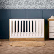 Obaby Nika 3 Piece Room Set - Oak & White