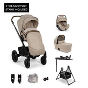 Nuna Mixx Next + Mixx Next Carry Cot + Arra Flex + Base Curv Travel System - Cosmopolitan