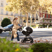 Nuna TRIV lx + ARRA Flex Travel System - Caviar