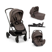 Nuna Triv Next + Arra Flex & Base Curv Travel System Bundle - Chestnut