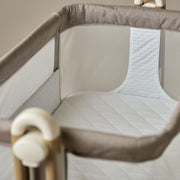 Obaby Cloud Bedside Crib - Nutmeg