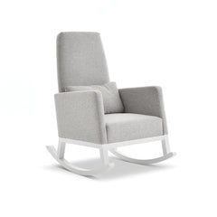 Obaby High Back Rocking Chair - White & Stone