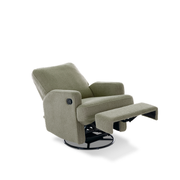 Obaby Madison Swivel Glider Recliner Chair - Teddy Olive