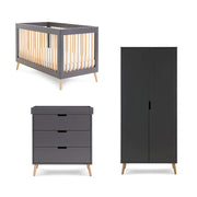 Obaby Maya 3 Piece Room Set - Slate + Natural