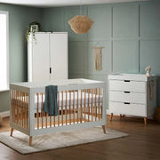 Obaby Maya 3 Piece Room Set - White + Natural