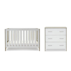 Obaby Nika 2 Piece Room Set - Grey Wash & White