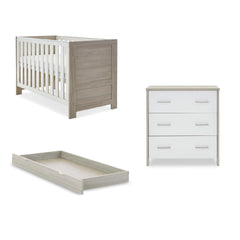 Obaby Nika 2 Piece Room Set & Underdrawer - Grey Wash & White