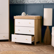 Obaby Nika 3 Piece Room Set - Oak & White