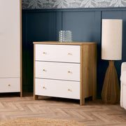 Obaby Nika 3 Piece Room Set & Underdrawer - Oak & White