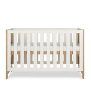 Obaby Nika Cot Bed - Oak & White