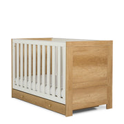 Obaby Nika Cot Bed - Oak & White