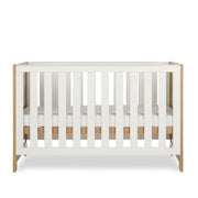 Obaby Nika Cot Bed - Oak & White