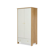 Obaby Nika Double Wardrobe - Oak & White