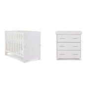 Obaby Nika Mini 2 Piece Room Set - White Wash