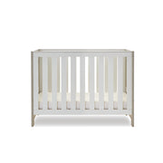 Obaby Nika Mini Cot Bed - Grey Wash & White