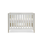 Obaby Nika Mini Cot Bed - Grey Wash & White