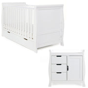 Obaby Stamford Classic Cot Bed - White