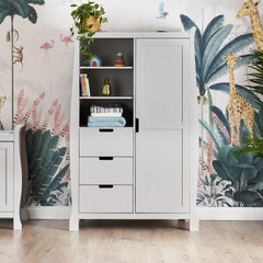 Obaby Stamford Double Wardrobe - Warm Grey