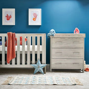 Obaby Nika Mini 2 Piece Room Set & Underdrawer - Grey Wash