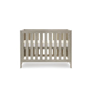 Obaby Nika Mini Cot Bed & Underdrawer - Grey Wash